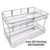 [TẶNG QUÀ] [SALE SỐC]  trạn bát, giá úp bát inox 2 tầng, 3 tầng treo tường loại đẹp, ống đũa inox dày