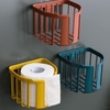 Giỏ treo giấy vệ sinh dán tường nhà tắm tiện lợi, đồ dùng phòng tắm thông minh tiện ích hàng loại 1