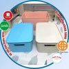 Combo 2 Giỏ nhựa có nắp Hàn Quốc size trung Việt Nhật- Giỏ đựng đồ đa năng tiết kiệm không gian (3387) - Buôn rẻ 01256-1
