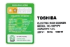 Nồi cơm điện cao tần Toshiba 1 lít RC-10IP1PV