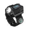 Đèn pin siêu sáng đeo tay có tích hợp đồng hồ và la bàn HL62
