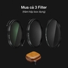 Bộ kit ốp case + Filter và Mount 67mm từ tính hỗ trợ chụp ảnh cho iPhone 15 Pro Promax (6 In 1)