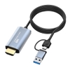 Cap HDMI Video Capture ra cổng USB3.0/Type-C dài 1.8M Model Z36B ghi hình nhanh chóng tiện lợi