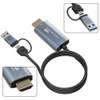 Cap HDMI Video Capture ra cổng USB3.0/Type-C dài 1.8M Model Z36B ghi hình nhanh chóng tiện lợi