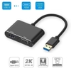 Cáp chuyển đổi USB 3.0 to HDMI và VGA Adapter 2K HL5201