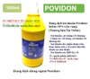 Dung dịch Sát khuẩn Povidone iodine 10% (cồn vàng) (Thương hiệu Tm Vidine)