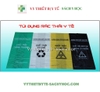Túi rác thải chứa chất gây bệnh, túi rác y tế (1 cân ) -  chất sử dụng 15cân