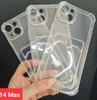 Ốp lưng dẻo trong chống sốc nhét card cho iPhone 14 Pro Max