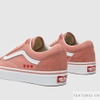 Vans Old Skool Orange Pink & Heart