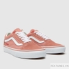 Vans Old Skool Orange Pink & Heart