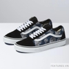 Vans Old Skool WireFrame Skull Black White