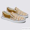 Vans Slip On Classic Checkerboard Golden Brown