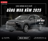 NHỮNG DÒNG XE TOYOTA 5 CHỖ ĐÁNG MUA NĂM 2025 VÀ BẢNG GIÁ MỚI NHẤT