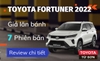 Toyota Fortuner 2022: Giá lăn bánh, các phiên bản, hình ảnh, thông số kỹ thuật