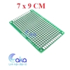 PCB đục lỗ 7x9 1 mặt xanh