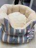 Ổ tròn kẻ Elite lót lông cho thú cưng, chó mèo - Hàng cao cấp xuất Hàn -Mềm mịn , ấm áp