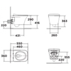 Bồn Cầu Treo Tường American Standard WP-2131 Nắp WP-C131