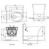 Bồn Cầu American Standard WP-2140 Treo Tường Nắp WP-C119