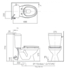 Bồn Cầu 2 Khối INAX C-117VA