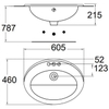 Chậu Rửa Lavabo Dương Vành American Standard 0477-WT