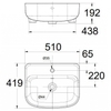 Chậu Rửa Lavabo Bán Âm American Standard 0533-WT