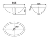 Chậu rửa Lavabo Âm Bàn Oval American Standard WP-0433