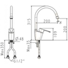 Vòi Rửa Chén Nóng Lạnh American Standard Seva WF-5623