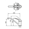 Vòi Bếp Nóng Lạnh Inax SFV-212S