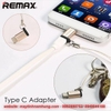 Đầu chuyển chân sạc Micro USB sang USB Type C Remax