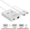 Cáp chuyển USB 3.0 to HDMI + USB 3.0 + Lan Gigabit Ugreen 40255