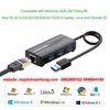 Bộ chia USB 3.0 tích hợp ra cổng LAN RJ45 Ugreen 20265