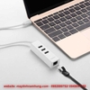 Bộ chia USB cho Macbook pro 2016 tích hợp cổng cắm mạng Lan Ugreen 20792