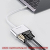 Cáp chyển Thunder bolt 3 ra HDMI VGA cho Macbook, Dell XPS, HP Envy