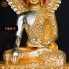 |Cao 34cm| 3 Bức Tượng Phật Tam Thế Phật: Dược Sư - Thích Ca - A Di Đà Bằng Đồng Nguyên Chất TP34 đẹp