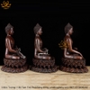 |Cao 22.5cm| 3 Bức Tượng Phật Tam Thế Phật: Dược Sư - Thích Ca - A Di Đà Bằng Đồng Nguyên Chất TP33 siêu sang