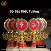 Bộ Bát Kiết Tường (Bát Đại Cát Tường - Tám Tướng Cát Tường) Cao 33cm Bằng Hợp Kim Cao Cấp, Hoàn Thiện Thủ Công BBKT20