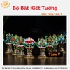 Bộ Bát Kiết Tường (Bát Đại Cát Tường - Tám Tướng Cát Tường) Cao 12cm Bằng Đồng Nguyên Chất, Hoàn Thiện Thủ Công BBKT21