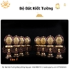 Bộ Bát Kiết Tường (Bát Đại Cát Tường - Tám Tướng Cát Tường) Cao 24cm Bằng Đồng Nguyên Chất, Hoàn Thiện Thủ Công BBKT31 chân thực