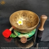 |Nepal|Tặng Lót + 2 chày|CX03| Chuông Xoay Dược Sư Phật 7 Kim Loại Quý Nhất Hàng Thủ Công (Bát Hát - Singing Bowl) chất lượng cao
