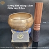 Chuông Xoay Lục Tự Đại Minh Ánh Kim Chế Tác Bằng 7 Kim Loại Quý Nhất Hàng Thủ Công Nepal (Chuông Hát - Singing Bowl) CX04 đẹp