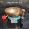 Chuông Xoay Lục Tự Đại Minh Chế Tác Bằng 7 Kim Loại Quý Nhất Hàng Thủ Công Nepal (Chuông Hát - Singing Bowl) CX02 đẹp