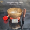 Chuông Xoay Lục Tự Đại Minh Chế Tác Bằng 7 Kim Loại Quý Nhất Hàng Thủ Công Nepal (Chuông Hát - Singing Bowl) CX02 bắt mắt