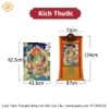 quà tặng sếp quà mừng thọCuộn Tranh ThangKa Phật Tara Xanh Lục Độ Phật Mẫu Bằng Vải Gấm