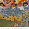 Cuộn Tranh ThangKa Phật Liên Hoa Sinh Bằng Vải Gấm Cao Cấp vật phẩm phong thủy may mắn vật phẩm phong thủy