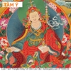 Cuộn Tranh ThangKa Phật Liên Hoa Sinh Bằng Vải Gấm cầu tài lộc chiêu tài hóa giải vận đen bình an