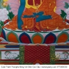 Cuộn Tranh ThangKa Phật Dược Sư Bằng Vải Gấm cầu tài lộc chiêu tài hóa giải vận đen bình an