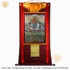 Cuộn Tranh ThangKa Phật Tara Xanh Lục Độ Phật Mẫu Bằng Vải Gấm pháp bảo pháp khí phật bồ tát thần thánh