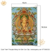 Cuộn Tranh ThangKa Địa Tạng Vương Bồ Tát Bằng Vải Gấm Cao Cấp, quà tặng tinh tế quà tặng cao cấp