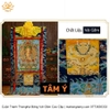 Cuộn Tranh ThangKa Địa Tạng Vương Bồ Tát Bằng Vải Gấm Cao Cấp, cầu tài lộc chiêu tài hóa giải vận đen bình an