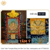 Cuộn Tranh ThangKa Phật Hoàng Thần Tài Bằng Vải Gấm cầu tài lộc chiêu tài hóa giải vận đen bình an